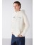 Solar Erkek Içi Polarlı Metaverse Baskılı Kapüşonlu Kordonlu Vanilya Sweatshirt 2