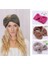 Pembe Tarzı Kadın Bayan Moda Örgü Büyük Kurdeleli Turban Bere Örme Kafa Bandı Kış Kulak Isıtıcı Baş Bandı Saç Bandı (Yurt Dışından) 2