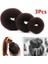 3 Adet Siyah Yeni Moda Kadın Bayan Sihirli Şekillendirici Donut Saç Halkası Topuz Aksesuarları Stil Aracı Saç Aksesuarları (Yurt Dışından) 2