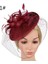 No.3 Boyutu 2020 Kadın Fascinator Şapka Tüy Gaze Mesh Net Saç Tokası Başlık Parti Düğün Bayan Mini Kadın Vintage Tül Şapka (Yurt Dışından) 5
