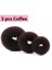3 Adet Kahve Yeni Moda Kadın Bayan Sihirli Şekillendirici Donut Saç Halkası Topuz Aksesuarları Stil Aracı Saç Aksesuarları (Yurt Dışından) 1