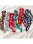 E Tie-Dye Lastik Saç Bandı Uzun Kurdele At Kuyruğu Saç Lastikleri Saç Ipi Noël Kafa Bandı Saç Aksesuarları (Yurt Dışından) 3