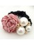 Pembe Tarzı Moda Inci Gül Çiçeği Saç Halkası, Kadın Saç Stil Elastik Saç Halkası, Saç Aksesuarları Wh#10 (Yurt Dışından) 1