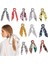 No.24 Boyutu Kadınlar Için Ponytail Eşarp Elastik Saç Tokası Hair Bow Bağları Scrunchies Saç Bantları Çiçek Baskılı Kurdele Saç Bandı (Yurt Dışından) 2