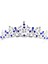 Mavi Stil Gelin Taçları Elmas Taç Tacı Düğün Gelinlik Taçları Için Düğün Saç Aksesuarları (Yurt Dışından) 1
