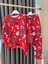 Babyaden Yeni Yıl Noel Yılbaşı Pijama Partisi Pamuklu Unisex Kız Erkek Çocuk Pijama Takımı 5