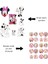 4'lü Bluey Karakterleri Mickey Mouse Barbie Min Boyama Kitabı Seti(Boyama, Sticker, Arka Kapak Maske) 4
