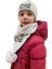 Benittokids Çocuk Yazı Detaylı Bere Atkı Takımı 7019 2