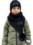 Benittokids Çocuk Yazı Detaylı Bere Atkı Takımı 7019 1
