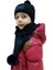 Benittokids Çocuk Yazı Detaylı Bere Atkı Takımı 7019 2