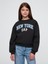 Kız Çocuk Lacivert Gap Logo Grafikli Fleece Sweatshirt 1