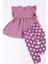 Kız Çocuk Takım Kapri Taytlı Minnie Mouse Baskılı Puantiyeli B6 2
