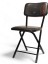 Katlanır siyah Metal Sandalye folding chair كرسي قابل للطي kursiun qabil liltayi 1