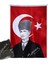 50X75 Saten Atatürk Kalpaklı Bayrak 1