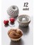 12 Li Yıkanabilir Mini Muffin Pişirme Kalıbı, Silikon Muffin, Cupcake Kalıbı Karma 2