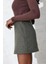 Kadın Premium Kalite Haki Kaşe Mini Etek 5
