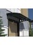 Metal Taşıyıcılı Kapı Üstü Pratik Sundurma Antrasit - Siyah Levha 290 x 100 Md1 1