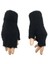 Kadın Kışlık Yumuşak Dokulu Parmaksız Kesik Yarım Parmak Peluş Rahat Kullanım Eldiven Glove 4