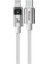 CA-6942 Type-C Lıghtning 36W Şeffaf Kablo Şarj Işığı Ile Beyaz 1