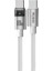 CA-5582 Type-C To Type-C 100W Şeffaf Kablo Şarj Işığı Ile Beyaz 1