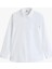 Kadın Oversize Poplin Gömlek - Beyaz 5