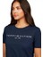 Kadın Logo Yazı T-Shirt - Lacivert 4
