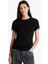 Kadın Slim Fit T-Shirt - Siyah 1