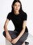 Kadın Slim Fit T-Shirt - Siyah 4