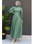 Ip Kuşaklı Elbise Mint 1