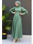 Ip Kuşaklı Elbise Mint 2