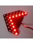 2 Adet Kırmızı 33-Smd Sıralı LED Oklar Araba Yan Ayna Dönüş Sinyali Işıkları ile Uyumlu (Yurt Dışından) 3