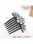 Beyaz Rhinestone Saç Fırçası Saç Klipleri Yedi Diş Tarak Saç Artefakt Tokalar Kadın Saç Şekillendirici Saç Tokası Hairband (Yurt Dışından) 1