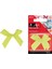 Limon Sarısı Ekose Desenli Fiyonk Kurdele 10 mm 9 Adet 200 534 1