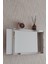 Beyaz-Gümüş 25 x 35 x 7 cm Düz Kapaklı Duvara Asılabilir Sigorta ve Modem-Wifi Saklama Kutusu! Saklama Kutusu 1