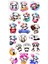 Sticker Kabartmalı Stiker Çıkartma Etiket (XHC163)-18X9 Cm- Sevimli Panda 2