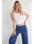 Yüksek Bel Geniş Paça Denim Jeans 4