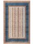7/24 Retro Tarzı 120 x 180 Toz Barındırmaz Viskon Halı 0123-LACİVERT 1
