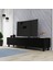 Gece 3 Kapaklı 180 cm Tv Sehpası - Siyah 1