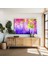 Soyut Rengarenk Çiçekler Kanvas Tablo 1