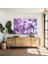 Daldaki Mor Çiçekler Kanvas Tablo 1