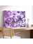Daldaki Mor Çiçekler Kanvas Tablo 3
