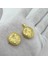 925 Ayar Gümüş Çiçek Motifli Gold Muska Kolye 4