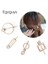 Stil 2 1 Pc Moda Geometrik Saç Klipleri Daire Kare Tokalar Kadın Kız Doğal Taş Ebru Tokalarım Retro Metal Saç Şekillendirici Pin (Yurt Dışından) 2