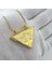 925 Ayar Gümüş 4 cm Üçgen Gold Muska Kabı Kolye 1