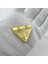 925 Ayar Gümüş 4 cm Üçgen Gold Muska Kabı Kolye 3