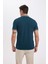 Slim Fit Dar Kesim Kısa Kollu Pamuklu Polo Tişört D0033AXNS 7