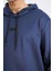 Fit Standart Fit Kapüşonlu Basic Düz Sporcu Sweatshirt D3736AX24WN 4