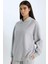 Relax Fit Kapüşonlu Basic Düz Sweatshirt E1995AX24WN 1