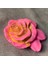 El Yapımı Minik Dekoratif Pembe Gül Biblo - 6 x 6 cm 3