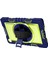 Tab A7 T500/T505 10.4 Inç Koruyucu Kılıf 360° Dönebilen Braket Koruyucu Kılıf (Lacivert+Sarı Yeşil) (Yurt Dışından) 1